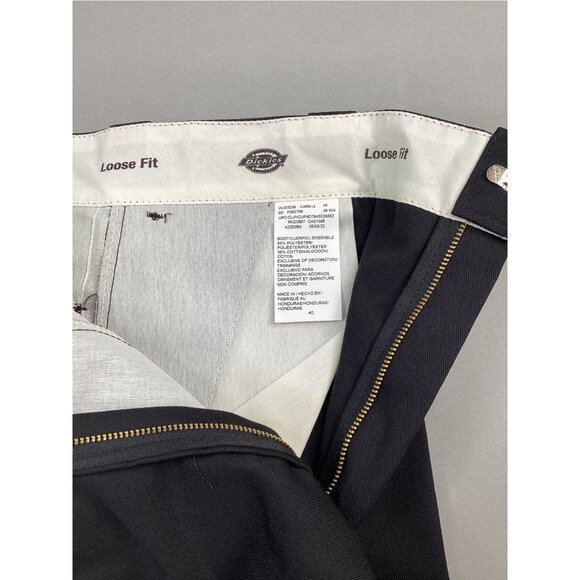 Dickies Mens Size 40 Black 13” Work Shorts Loose Fit Multi-use Pocket - Picture 4 of 5